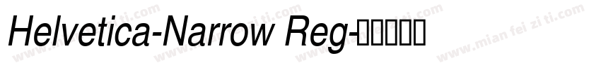 Helvetica-Narrow Reg字体转换